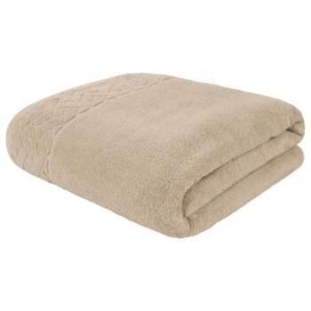 LIVARNO home Frottier-Badetuch, 100 x 150 cm (Beige) - B-Ware neuwertig