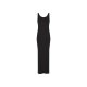 esmara® Damen Maxi-Kleid, mit Seitenschlitzen (Schwarz, XS(32/34)) - B-Ware neuwertig