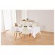 LIVARNO home Baumwoll-Leinen Tischdecke, 140 x 240 cm (Weiß) - B-Ware sehr gut