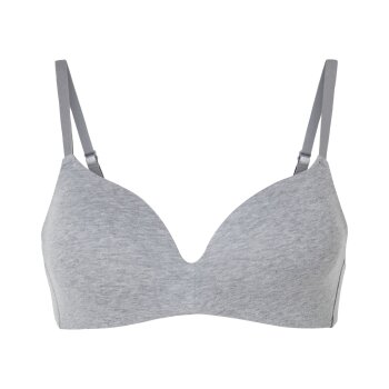 esmara® Damen Soft-BH mit Bio-Baumwolle (Grau, 80B) -...