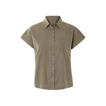 esmara® Damen Leinenbluse, leger geschnitten (olive, 34) - B-Ware neuwertig