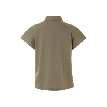 esmara® Damen Leinenbluse, leger geschnitten (olive, 34) - B-Ware neuwertig