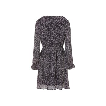 esmara® Damen Chiffon-Kleid, mit verspielten Volants (Rosa, 42) - B-Ware neuwertig