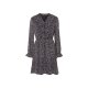 esmara® Damen Chiffon-Kleid, mit verspielten Volants (Rosa, 42) - B-Ware neuwertig