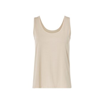 esmara® Damen Pyjama mit Leinen (Beige, XS(32/34)) - B-Ware neuwertig