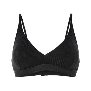 esmara® Damen Soft-BH, in Ripp-Qualität (Schwarz, S(36/38)) - B-Ware neuwertig