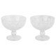 LIVARNO home Glas-Eisbecher/- Eisschalen-Set, 2 teilig (Eisbecher mit Fuß/transparent) - B-Ware neuwertig