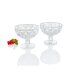 LIVARNO home Glas-Eisbecher/- Eisschalen-Set, 2 teilig (Eisbecher mit Fuß/transparent) - B-Ware neuwertig