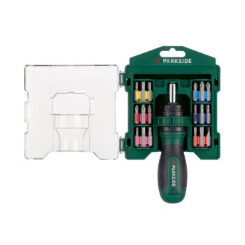 PARKSIDE® Schraubendreher mit Ratschenfunktion »PSRB 31 A1« und Bits, 31-teilig - B-Ware sehr gut