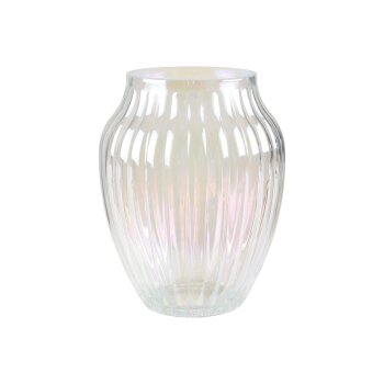 LIVARNO home Vase mit schillernder Oberfläche (Rillenmuster) - B-Ware neuwertig