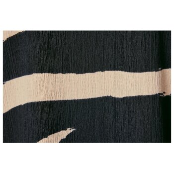 esmara® Damen Kleid in modischer Crinkle-Qualität (schwarz/beige, L (44/46)) - B-Ware neuwertig