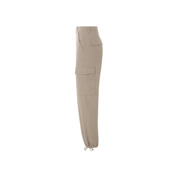 esmara® Damen Cargohose, gerade geschnitten mit normaler Leibhöhe (Beige, 40) - B-Ware neuwertig