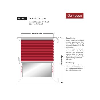 Lichtblick Klemmfix Plissee, stufenloses Einstellen,...