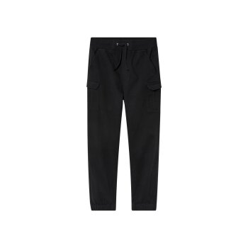 pepperts!® Jungen Cargojogger, mit seitlichen Eingrifftaschen (Schwarz, 158/164) - B-Ware neuwertig