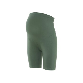 esmara® Damen Umstands-Radlerhosen, 2 Stück, mit elastischem Bund (grün/grau, XL(48/50)) - B-Ware sehr gut