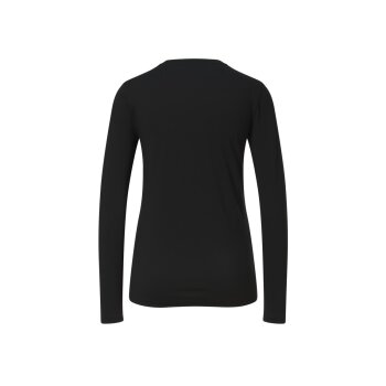CRIVIT Damen Funktionsshirt, langarm, mit Rundhalsausschnitt (Schwarz, L(44/46)) - B-Ware neuwertig