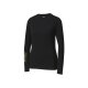 CRIVIT Damen Funktionsshirt, langarm, mit Rundhalsausschnitt (Schwarz, L(44/46)) - B-Ware neuwertig
