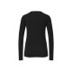 CRIVIT Damen Funktionsshirt, langarm, mit Rundhalsausschnitt (Schwarz, L(44/46)) - B-Ware neuwertig