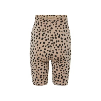 esmara® Damen Umstands-Radlerhosen, 2 Stück, mit elastischem Bund (schwarz/Leopard, XS(32/34)) - B-Ware neuwertig