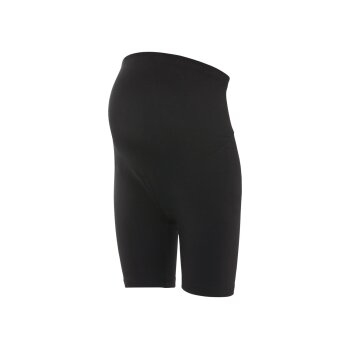 esmara® Damen Umstands-Radlerhosen, 2 Stück, mit elastischem Bund (schwarz/Leopard, XS(32/34)) - B-Ware neuwertig