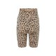 esmara® Damen Umstands-Radlerhosen, 2 Stück, mit elastischem Bund (schwarz/Leopard, XS(32/34)) - B-Ware neuwertig