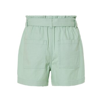 esmara® Damen Jeansshorts mit hoher Paperbag-Bund (mint, 44) - B-Ware sehr gut