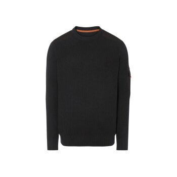 LIVERGY® Herren Strickpullover mit Schulterpatches - B-Ware