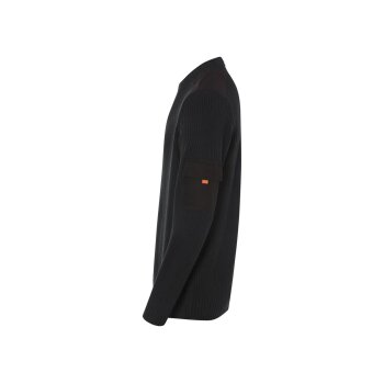 LIVERGY® Herren Strickpullover mit Schulterpatches - B-Ware