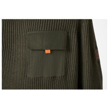 LIVERGY® Herren Strickpullover mit Schulterpatches - B-Ware