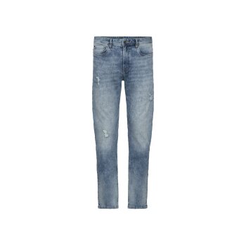 LIVERGY® Herren Jeans, Tapered Fit, normale Leibhöhe (Blau, 52 (36/32)) - B-Ware neuwertig