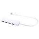 TRONIC® USB-Hub 4 -Port USB 3.0 (Weiß) - B-Ware neuwertig