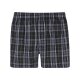 LIVERGY® Herren Webboxer, 2 Stück, aus reiner Bio-Baumwolle (Karo/grau, 6/L) - B-Ware neuwertig