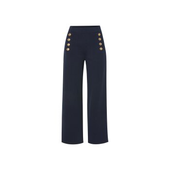 esmara® Damenhose, mit Knöpfen, M, marineblau -...