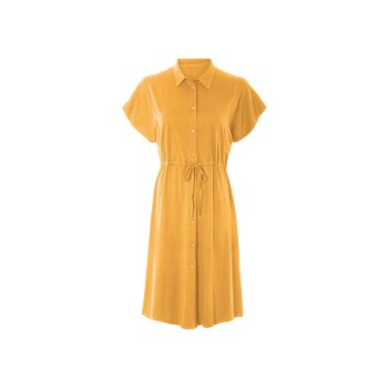 esmara® Damen-Kleid, aus Baumwolle, L, gelb - B-Ware...
