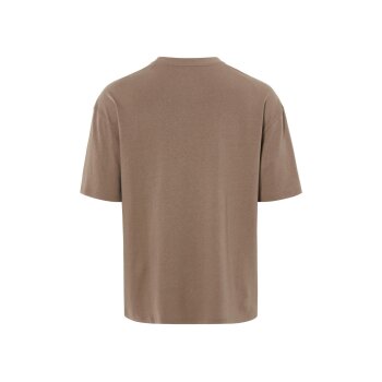 LIVERGY® Herren Oversize-T-Shirt, in Heavy-Jersey-Qualität (Braun, L(52/54)) - B-Ware neuwertig