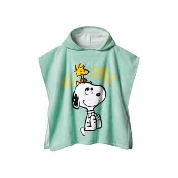 Kinder Poncho, aus reiner Baumwolle (Snoopy) - B-Ware...