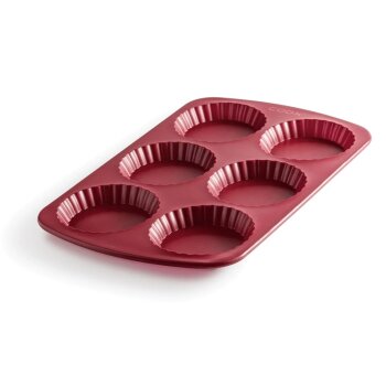 COOX Tarteletteform 34 x 21,8 x 1,8 cm (Dunkelrot) -...