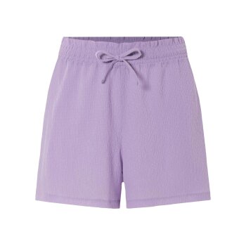 esmara® Damen Shorts, modische Crinkle-Struktur (Lila, M(40/42)) - B-Ware neuwertig