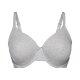 esmara® Damen Bügel-BHs, 2 Stück, hohen Baumwollanteil (Grau/Weiß, 90E) - B-Ware neuwertig