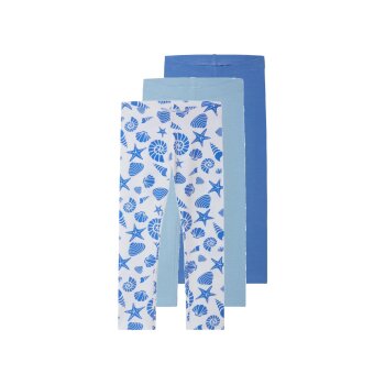 lupilu® Kinder-Leggings, 3 Stück, mit hohem...