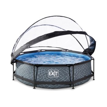Exit Toys Frame Pool mit Filterpumpe und Abdeckung,...