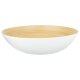 LIVARNO home Bambus-Schale/-Schüssel-Set (Schüssel groß, Weiß) - B-Ware Transportschaden Kosmetisch
