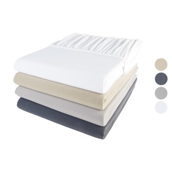 LIVARNO home Bi-Elastic-Spannbettlaken, 180-200 x 200 cm...