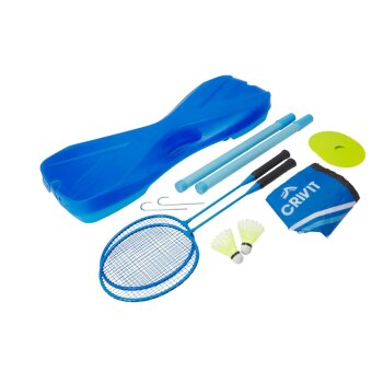 CRIVIT Badminton Komplett-Set, für bis zu zwei Spieler - B-Ware Transportschaden Kosmetisch