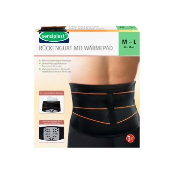 sensiplast® Rückengurt mit Wärmepad, wiederverwendbar (M-L) - B-Ware gut