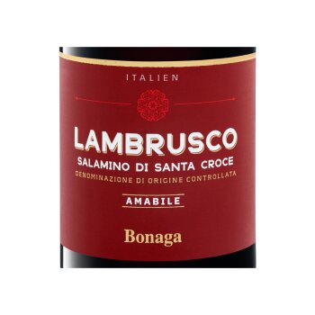 Bonaga Lambrusco Salamino di Santa Croce DOC lieblich,...
