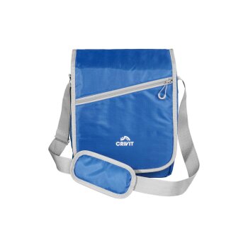 CRIVIT Kühltasche, mit längenverstellbarem Schultergurt (Klapptasche, blau) - B-Ware neuwertig