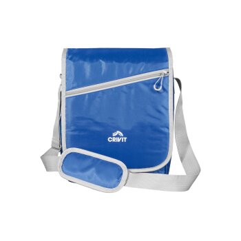 CRIVIT Kühltasche, mit längenverstellbarem Schultergurt (Klapptasche, blau) - B-Ware neuwertig