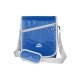 CRIVIT Kühltasche, mit längenverstellbarem Schultergurt (Klapptasche, blau) - B-Ware neuwertig