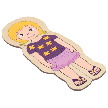 LUPILU® Rechen-Steckspiel / Buchstaben-Steckspiel / Uhren-Puzzle / Zahlen-Puzzle / Körper-Puzzle - B-Ware